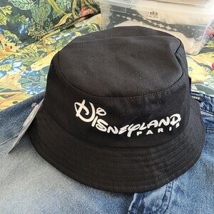 Disney Paris Black Bucket Hat